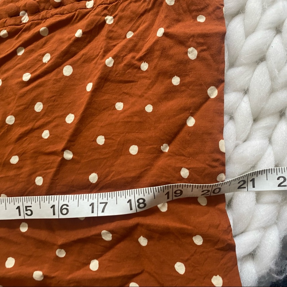 Madewell Rusty Brown Polka Dot Button-Front Cami - Picture 8 of 9